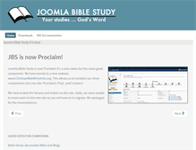 Tablet Screenshot of joomlabiblestudy.org